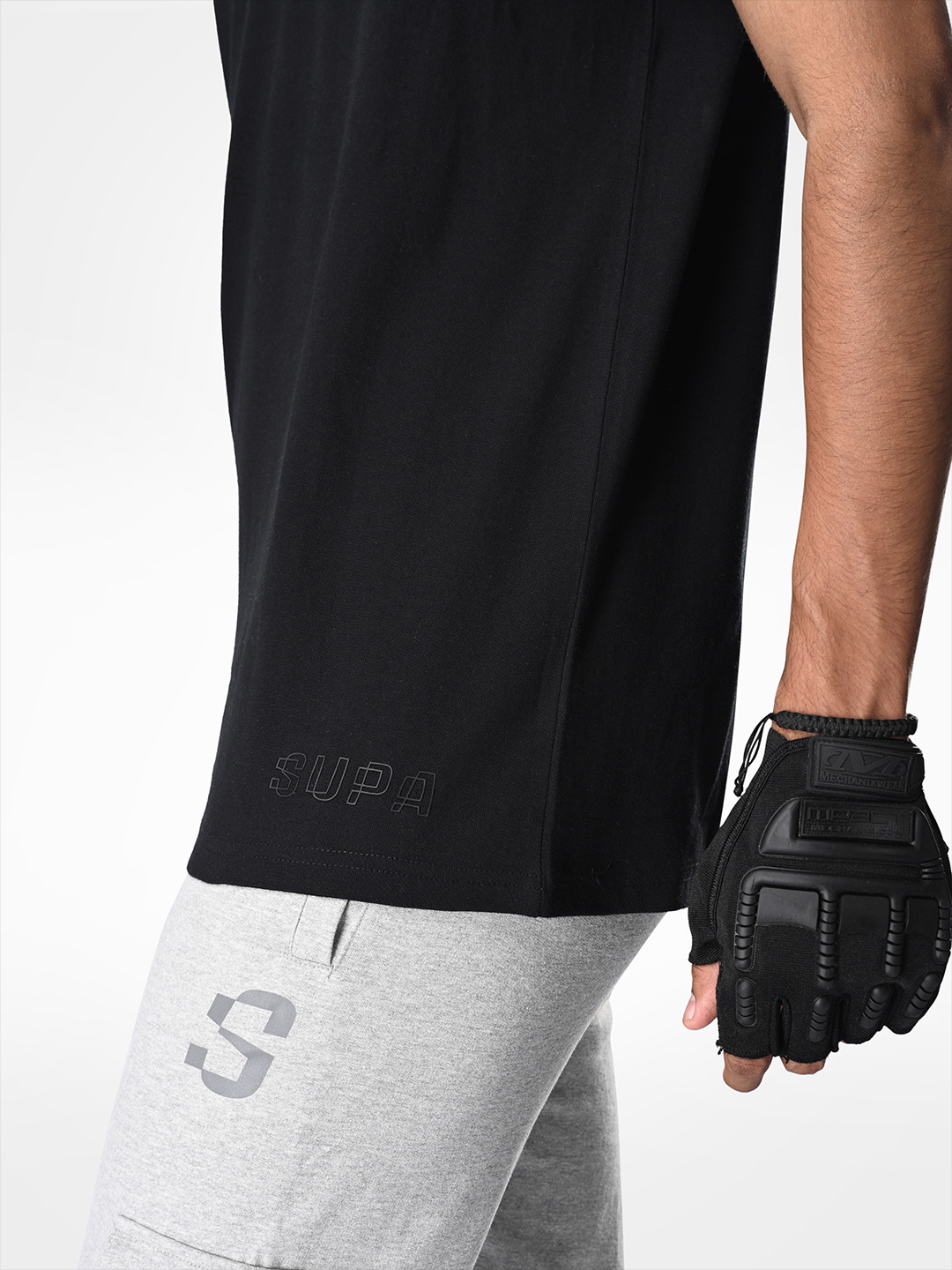 Supa Oversized Core Black T-shirt (8)