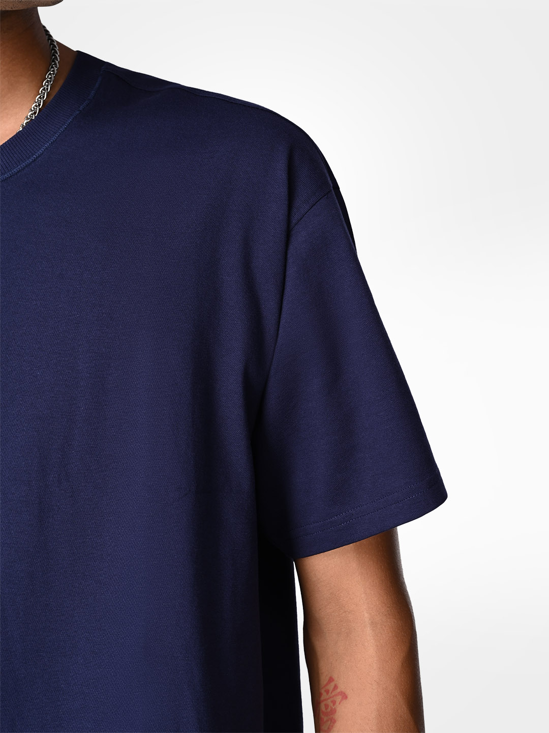 Supa Oversized Core Navy Blue T-shirt (6)