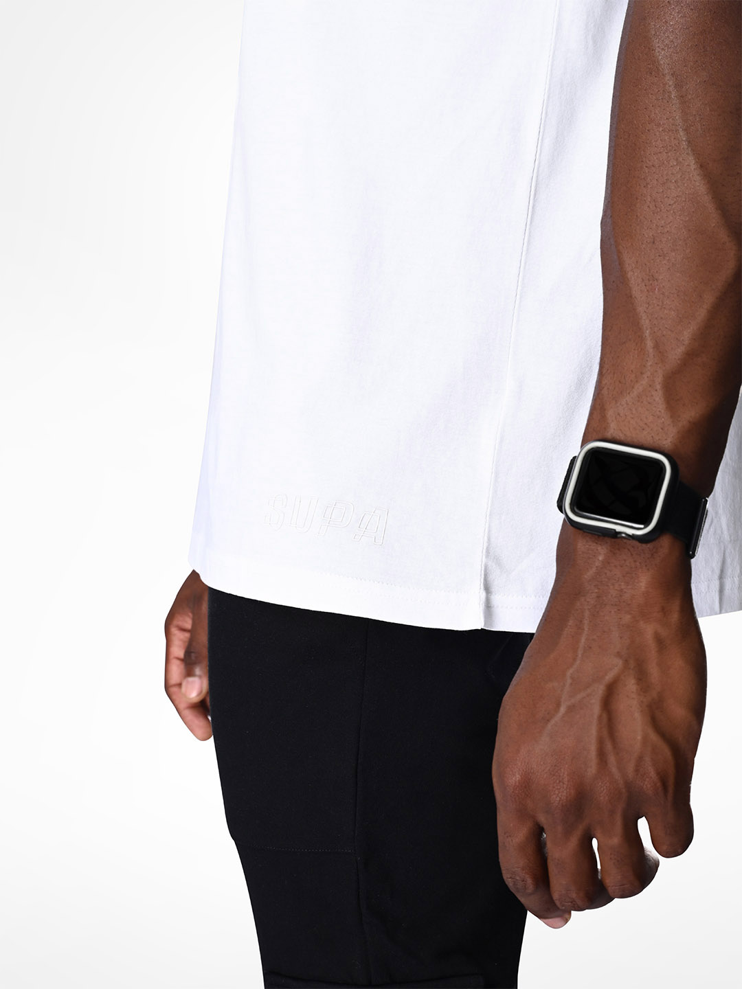 Supa Oversized Core White T-shirt (6)