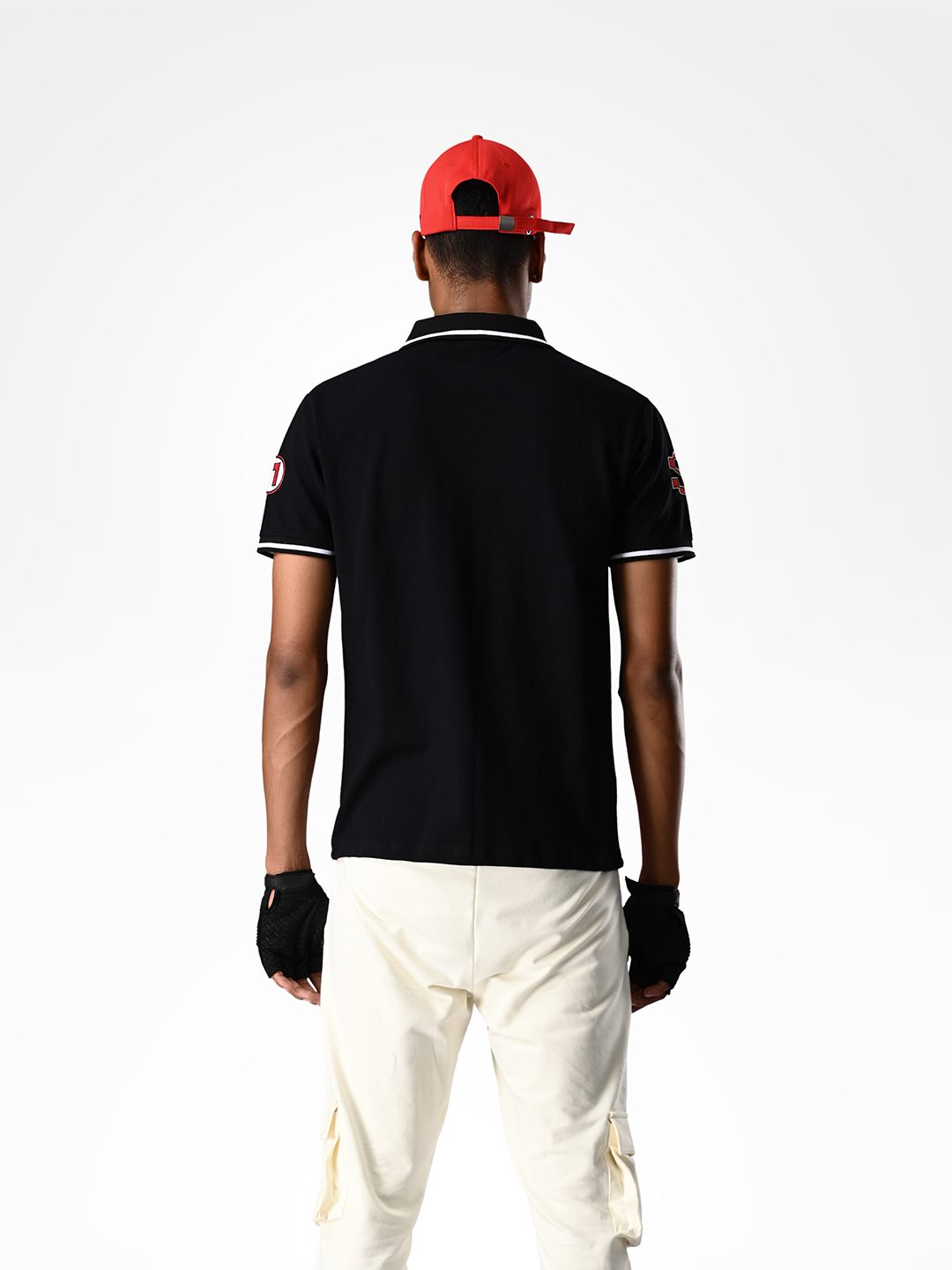 Supa Pit Stop Black Polo T-shirt (4)