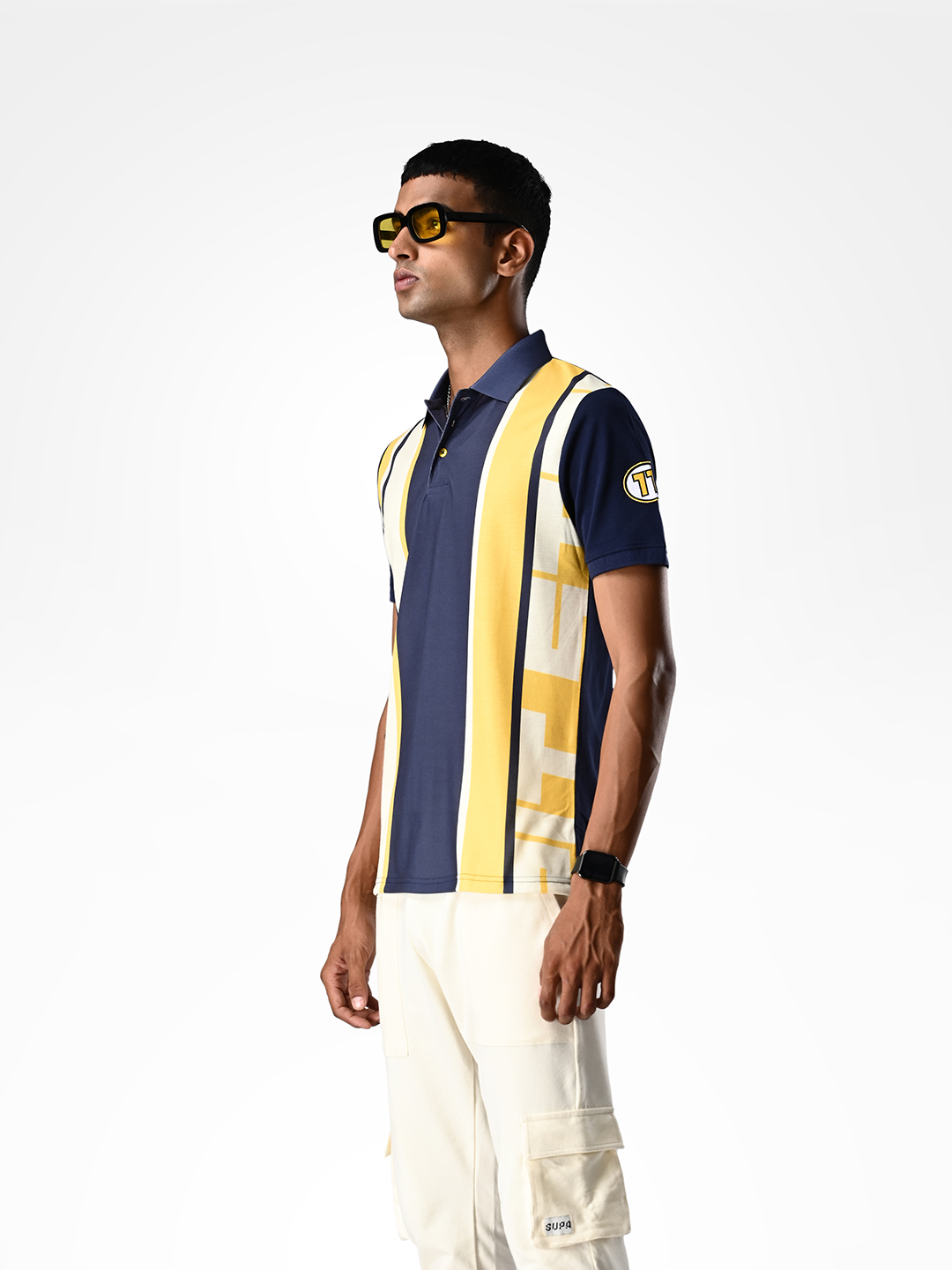 Supa Pit Stop Navy Polo T-shirt (3)