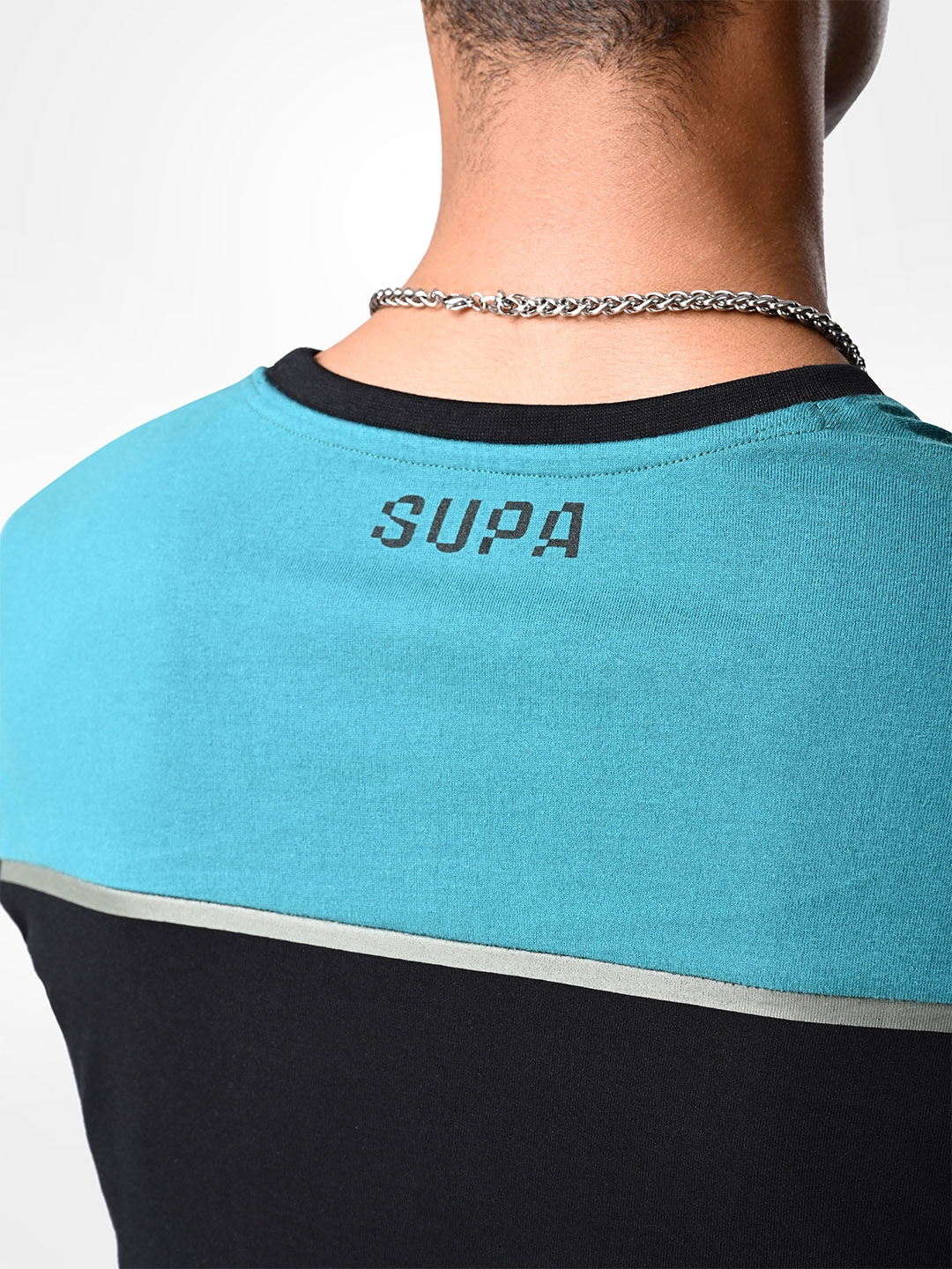 Supa Printed Black & Olive T-shirt (9)