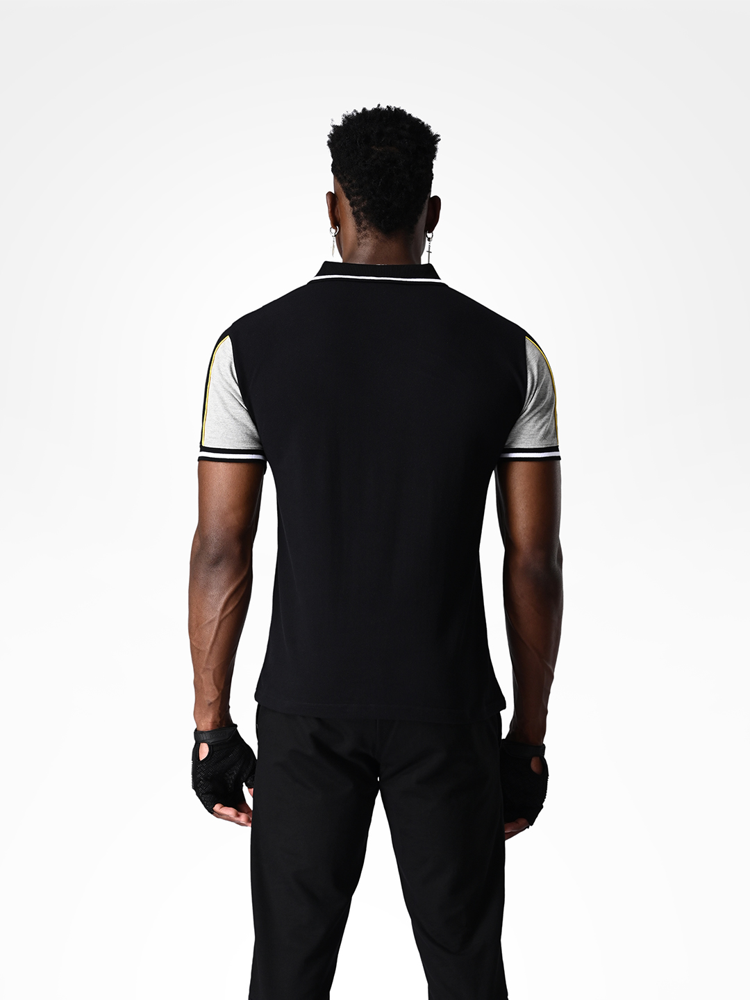 Supa Printed Grey Melange Racing Polo (4)
