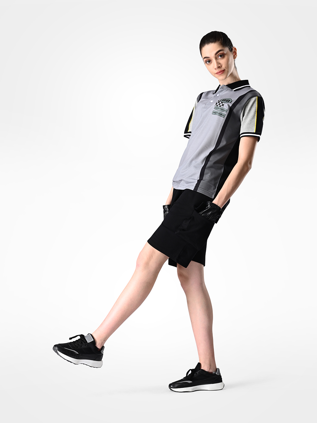Supa Printed Grey Melange Racing Polo (10)