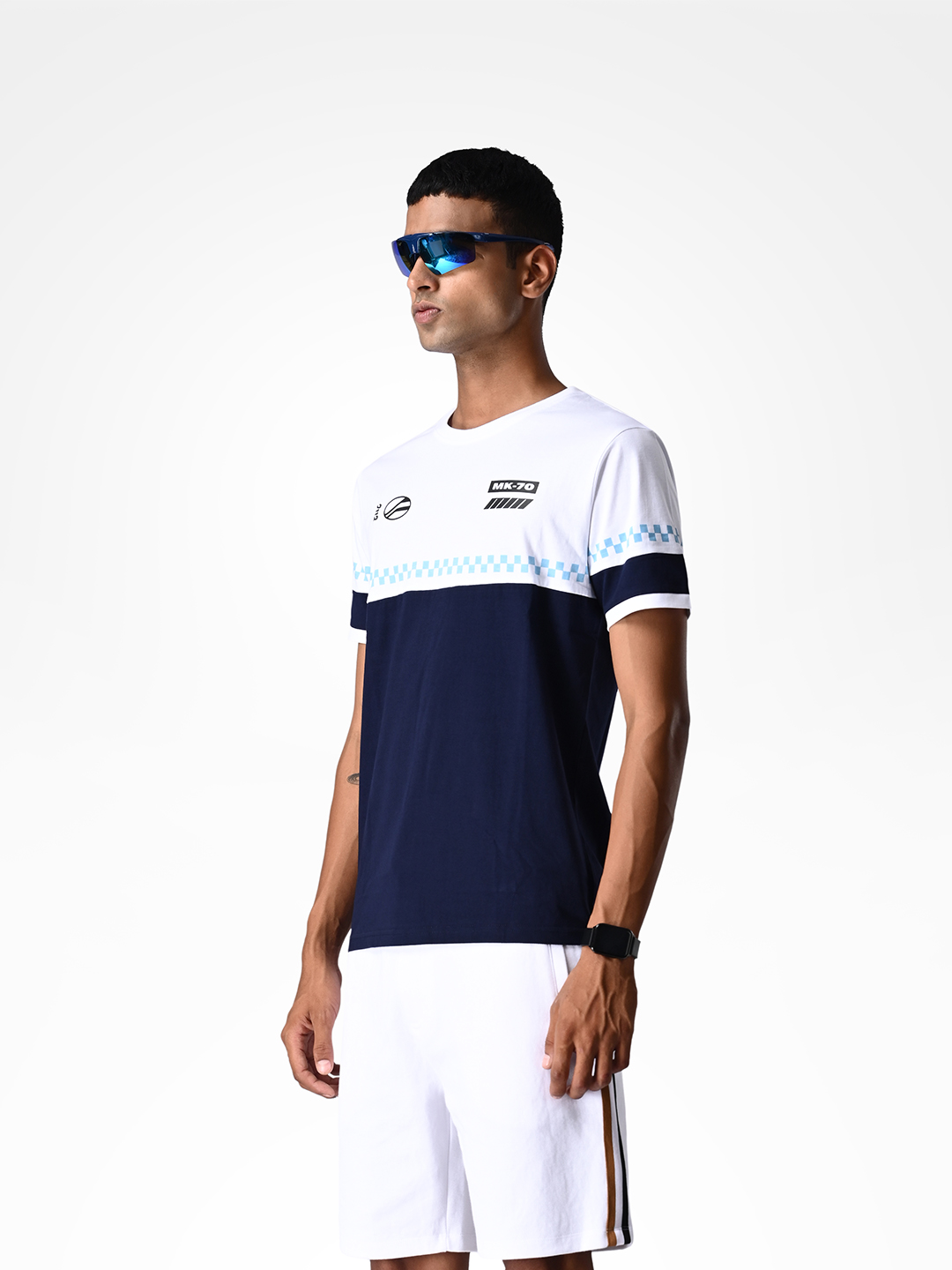 Supa Race Day Navy and White Printed Red T-shirt (2)