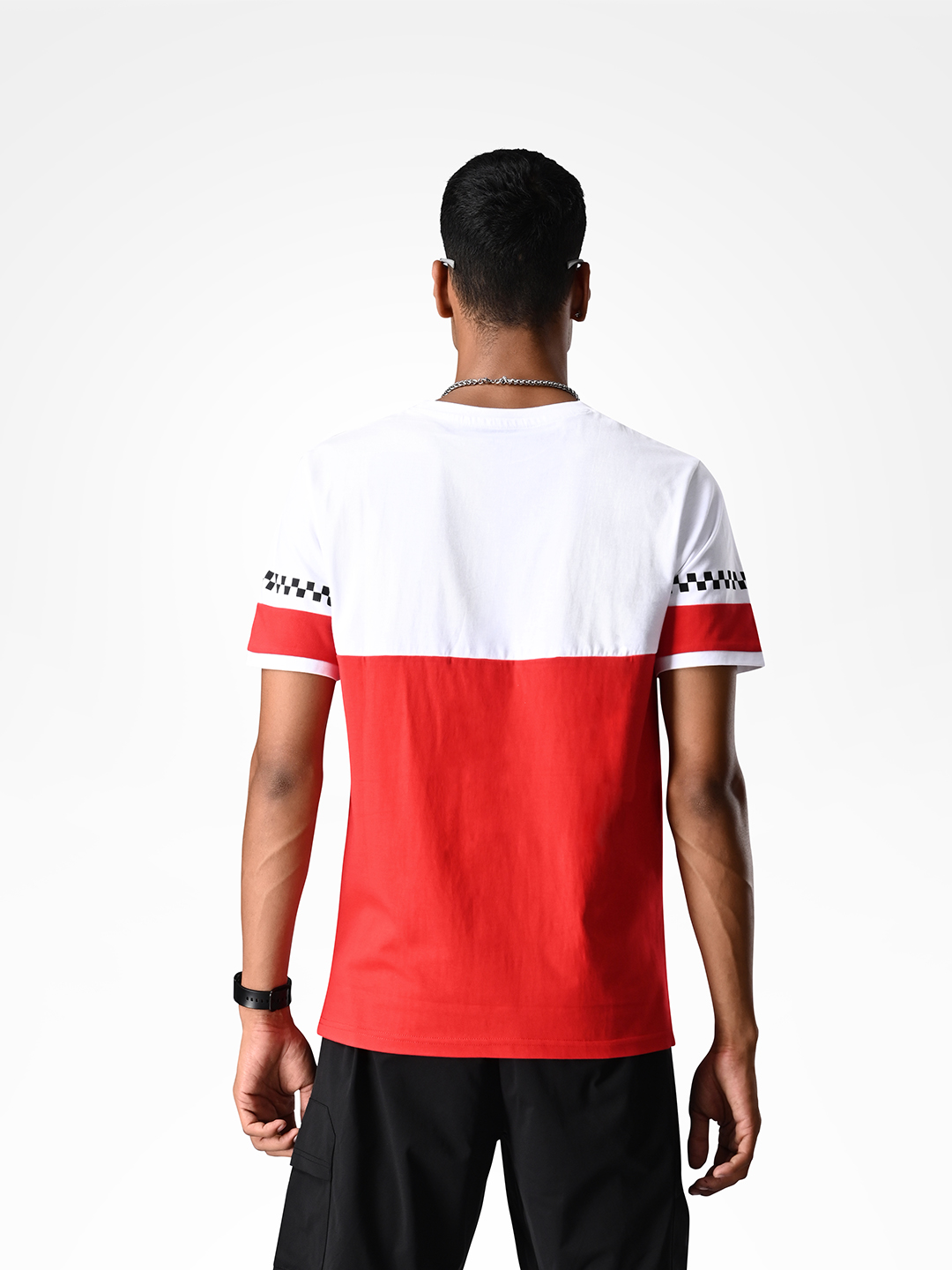 Supa Race Day Red and White Printed Red T-shirt (5)