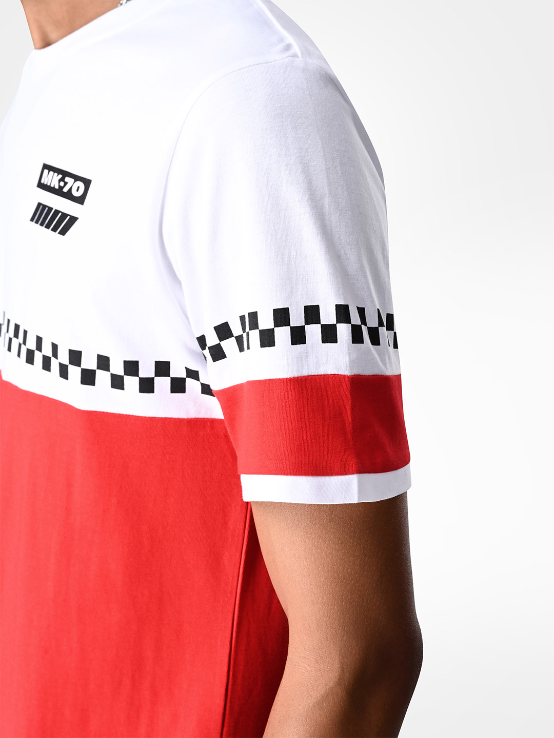Supa Race Day Red and White Printed Red T-shirt (6)