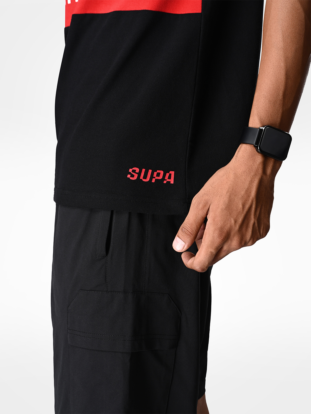 Supa Racing White Panlled Printed Polo (8)