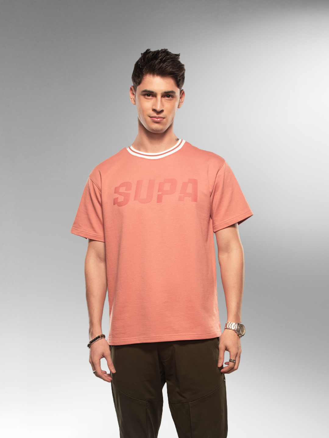 Supa Shift Light-Rust Oversized T-Shirt