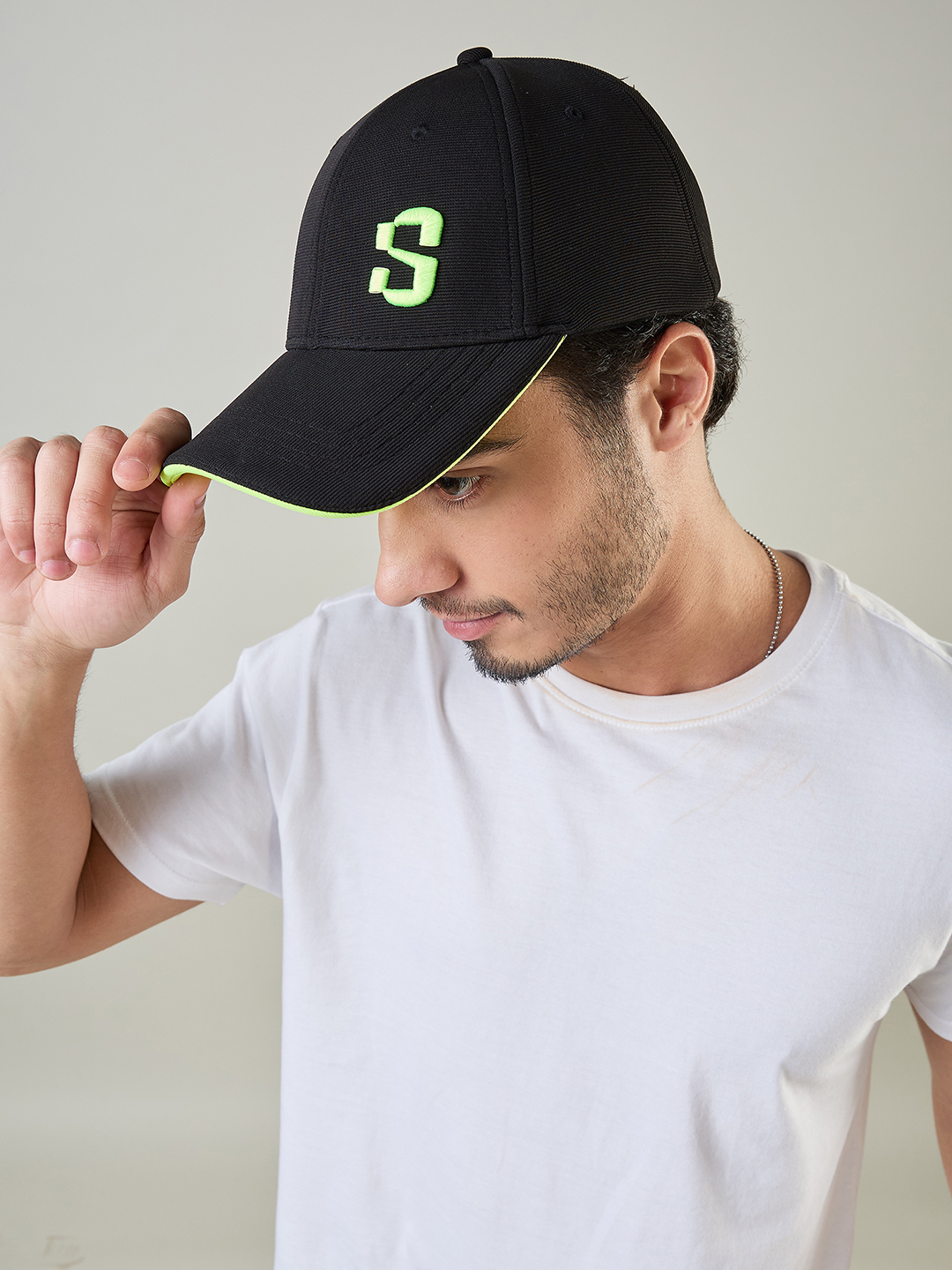 Sleek Black-Neon Baseball Cap