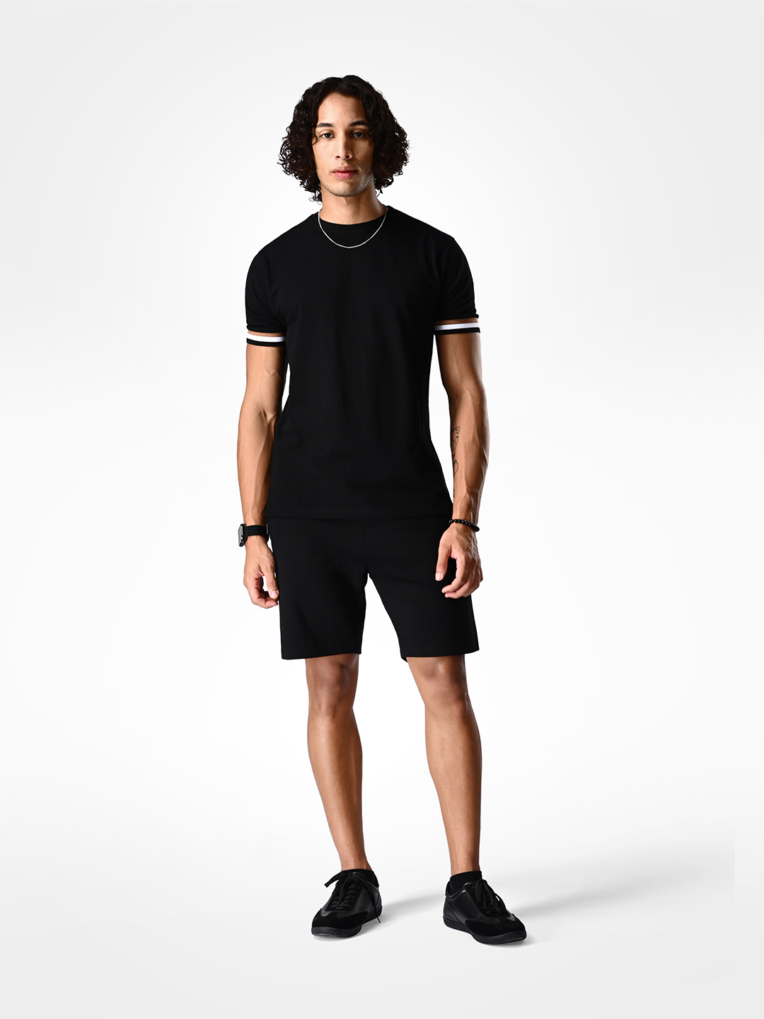 Supa Sturdy Black Pique Polycotton T-shirt (6)