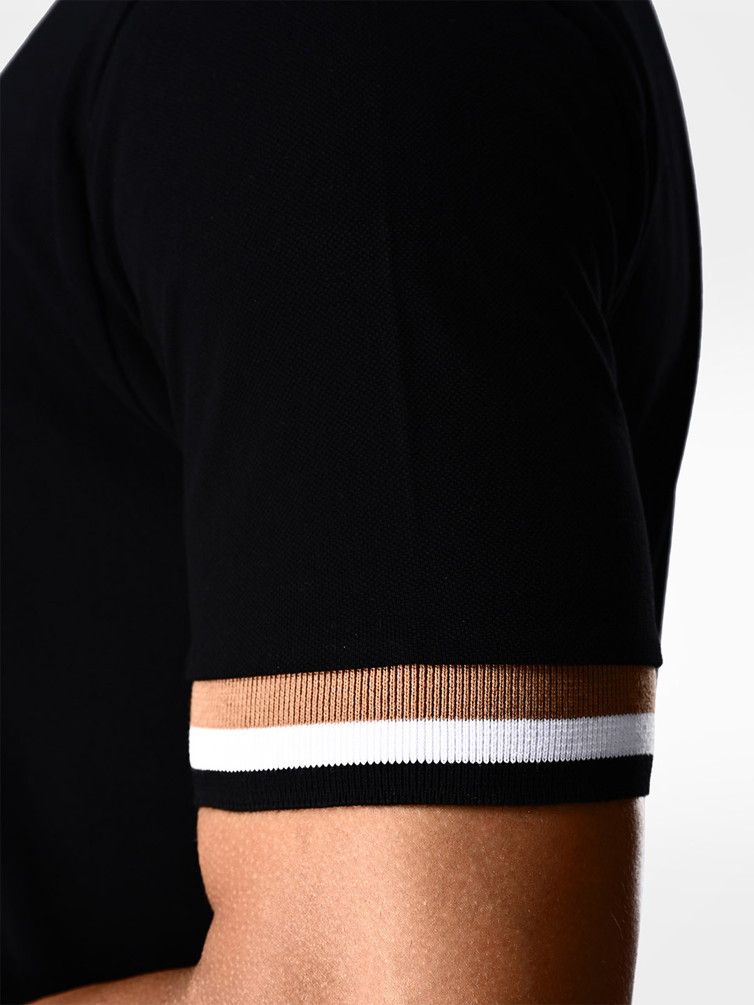 Supa Sturdy Black Pique Polycotton T-shirt (9)