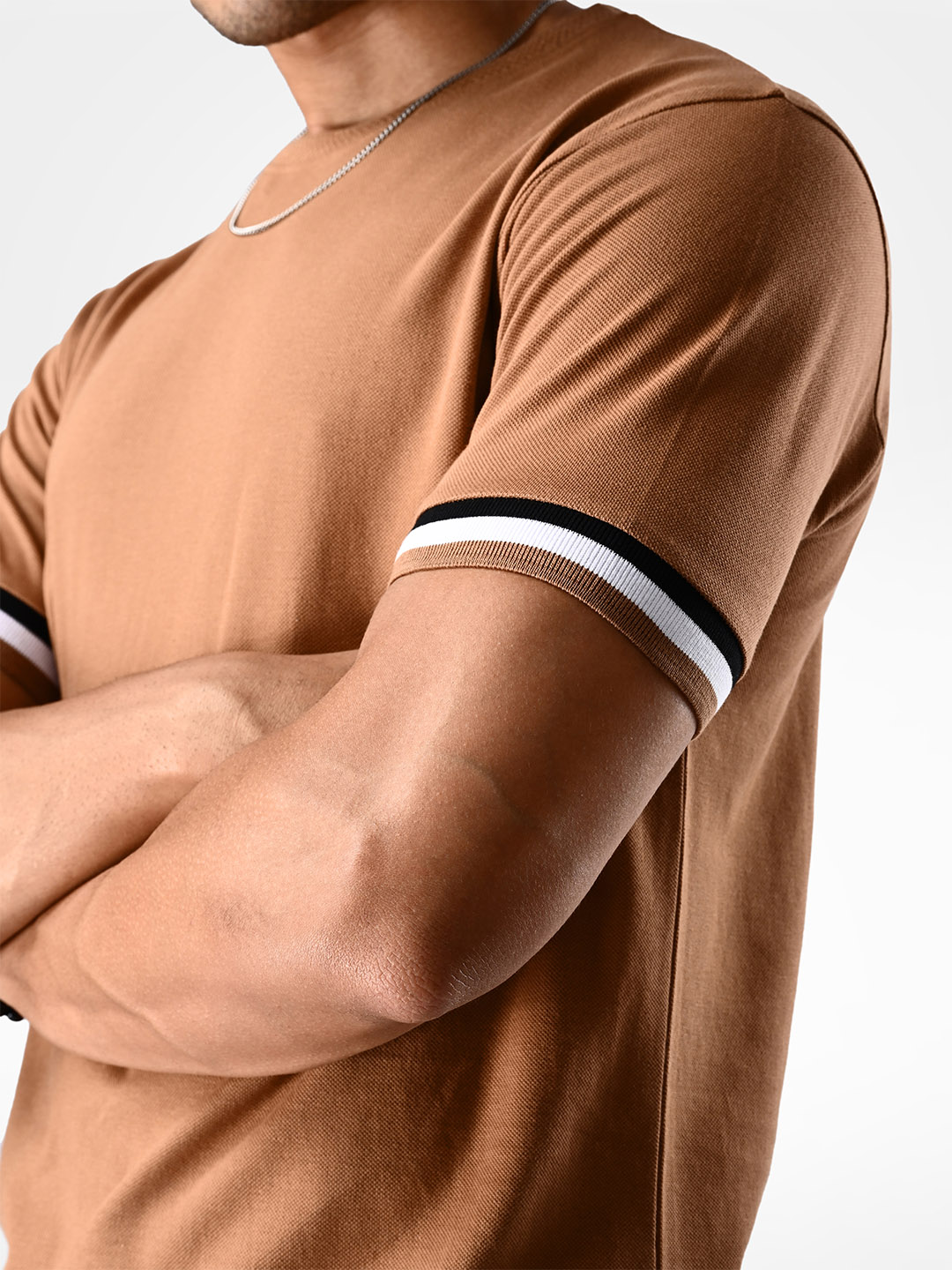 Supa Sturdy Brown Pique Polycotton T-shirt (7)