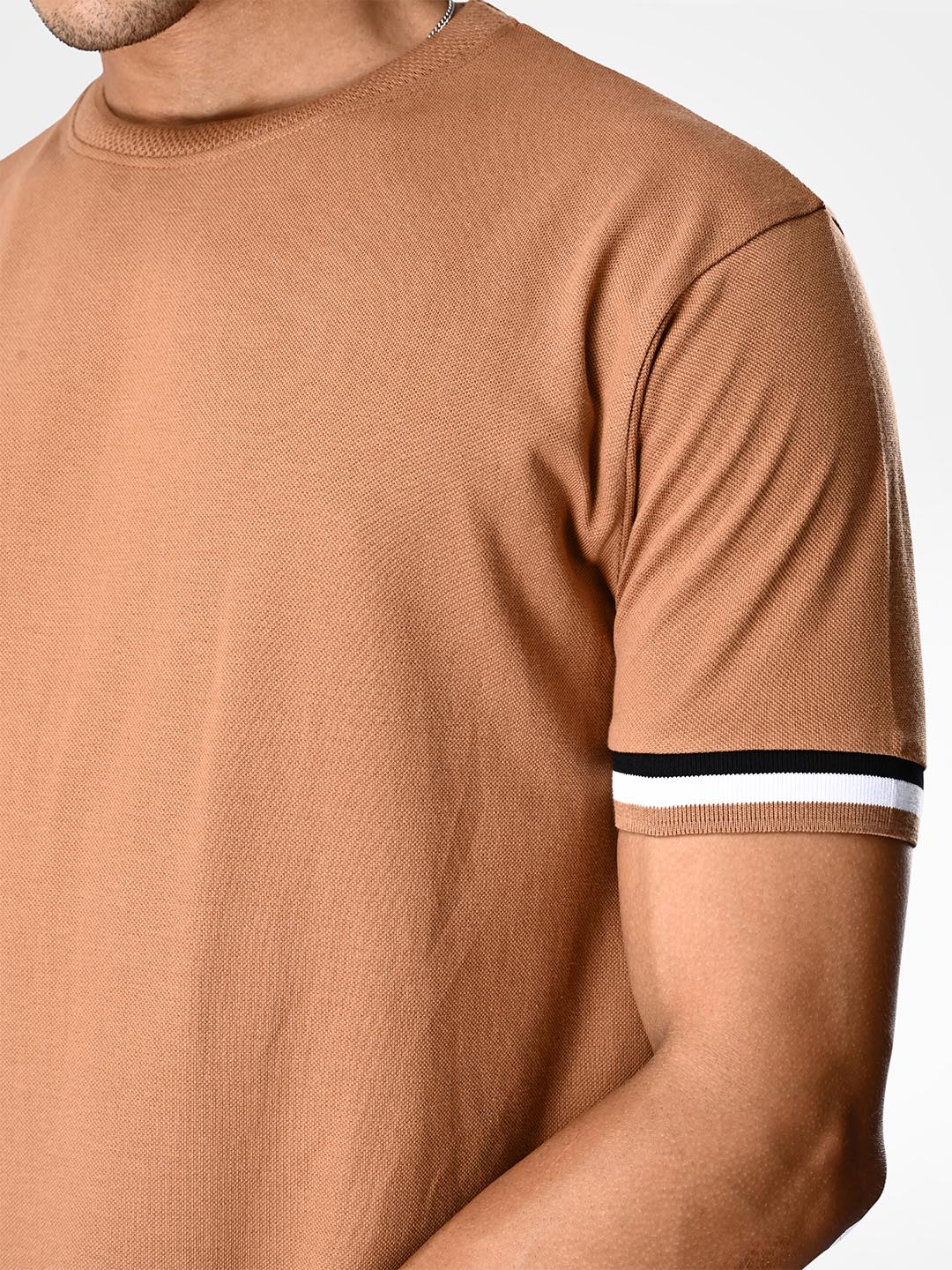Supa Sturdy Brown Pique Polycotton T-shirt (8)