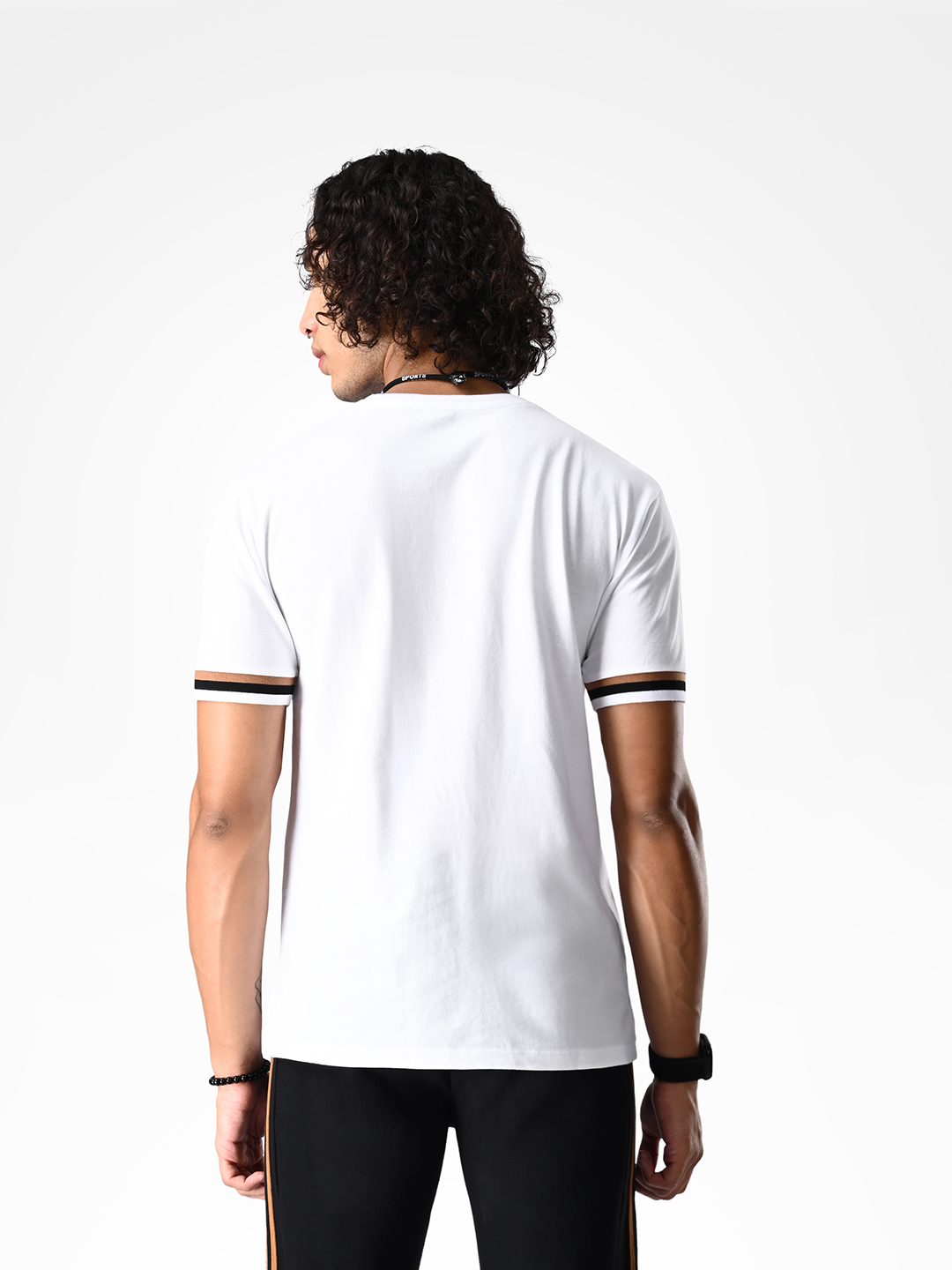 Supa Sturdy White Pique Polycotton T-shirt (3)