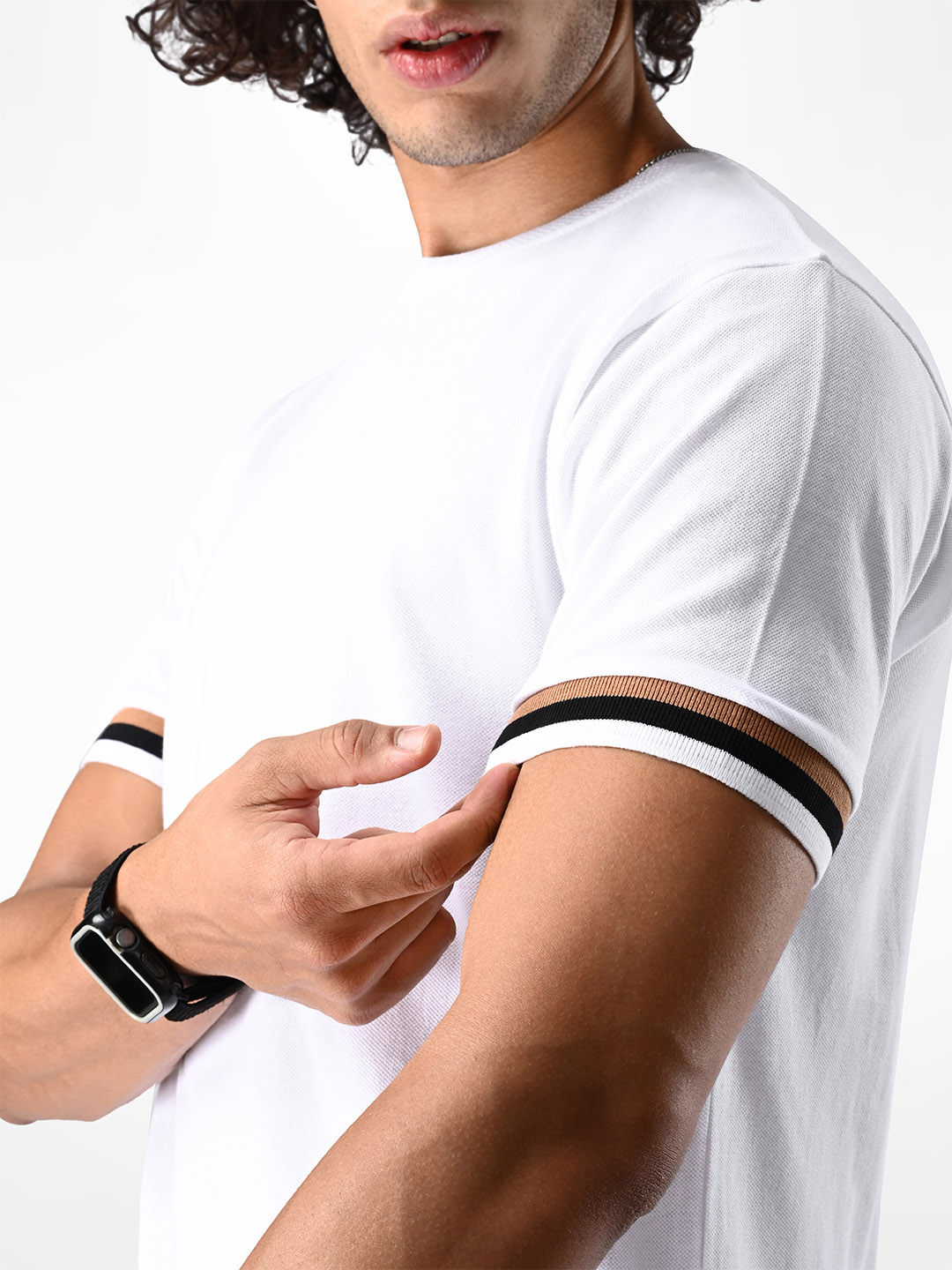 Supa Sturdy White Pique Polycotton T-shirt (6)