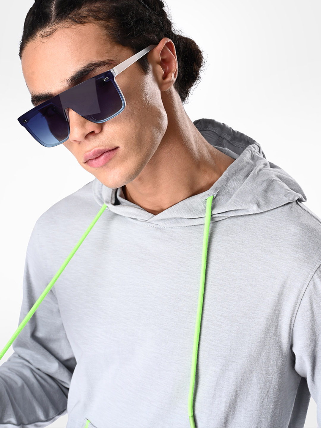 Supa Stylish Comfortable Steel Grey Hoodie T-shirt (9)