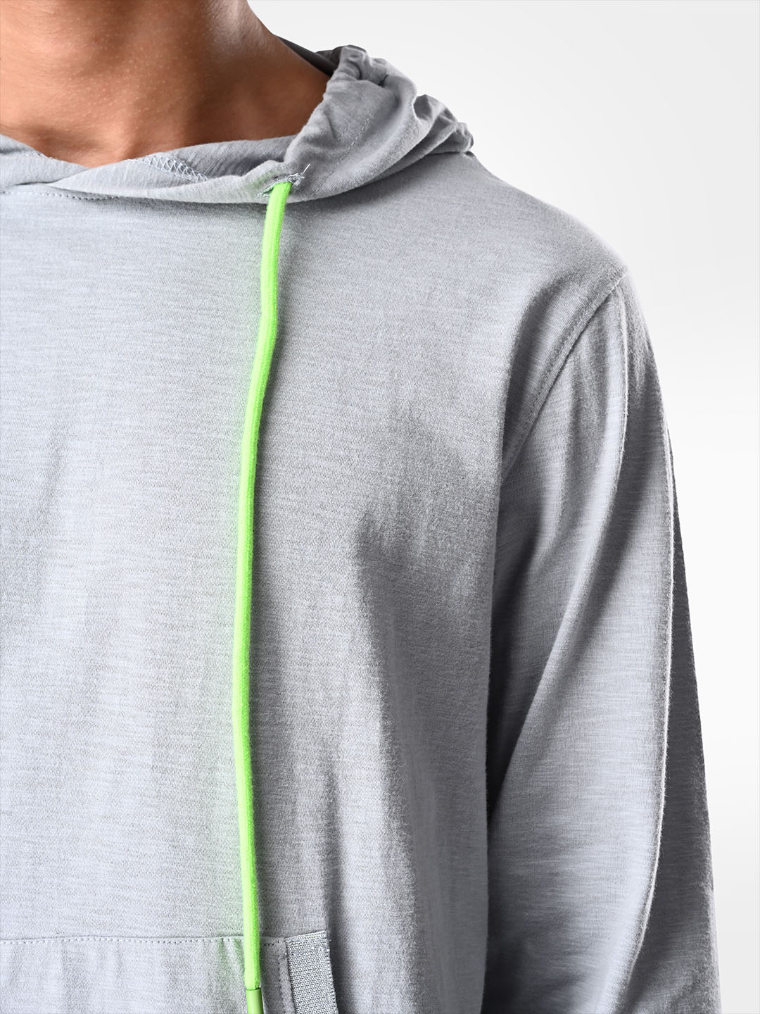 Supa Stylish Comfortable Steel Grey Hoodie T-shirt (4)