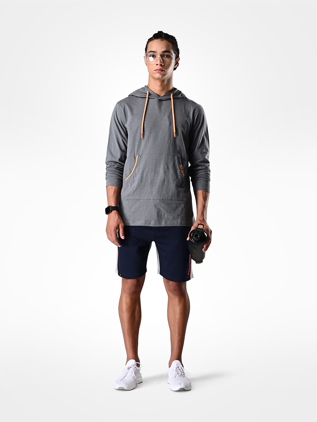 Supa Stylish Elephant Grey Hoodie T-shirt (11)