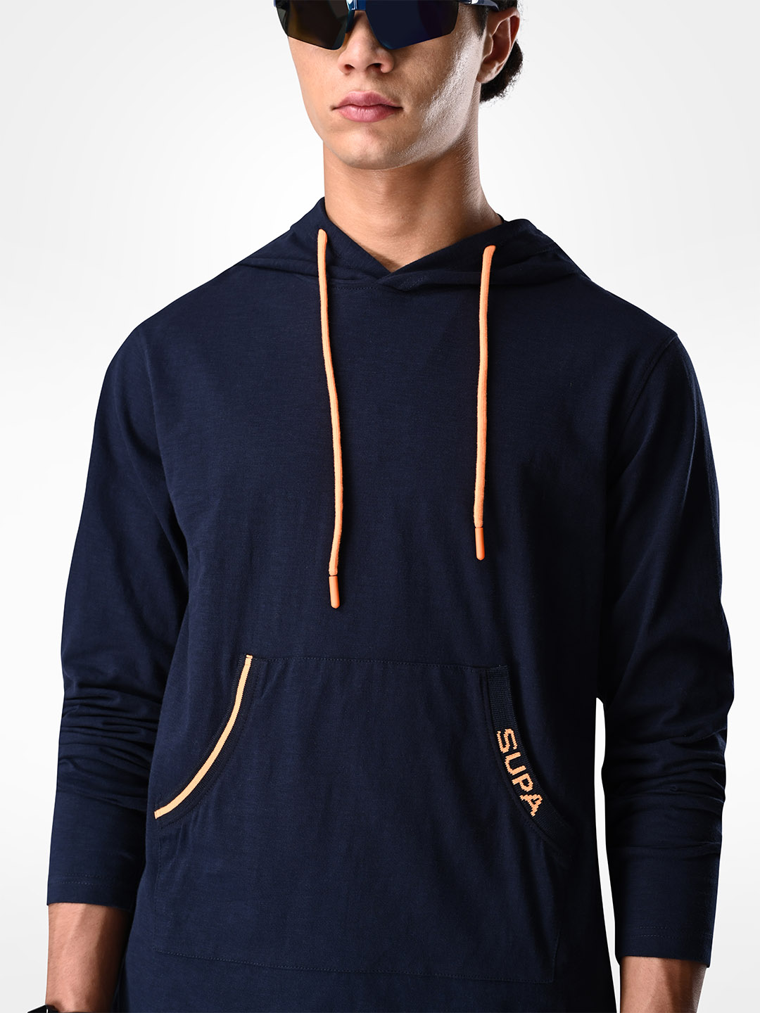 Supa Stylish Midnight Navy Hoodie T-shirt (5)