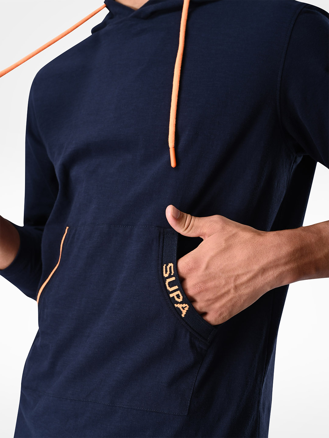 Supa Stylish Midnight Navy Hoodie T-shirt (6)