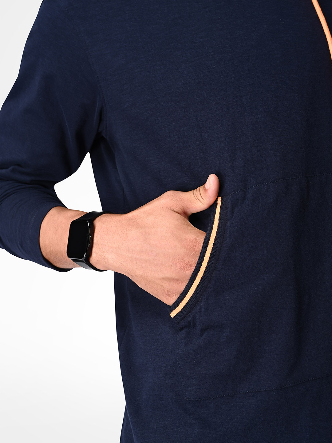 Supa Stylish Midnight Navy Hoodie T-shirt (7)