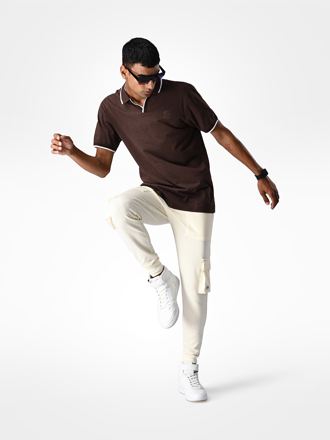 Supa SUPA Soft Dark Brown Cuban Polo T-shirt (7)