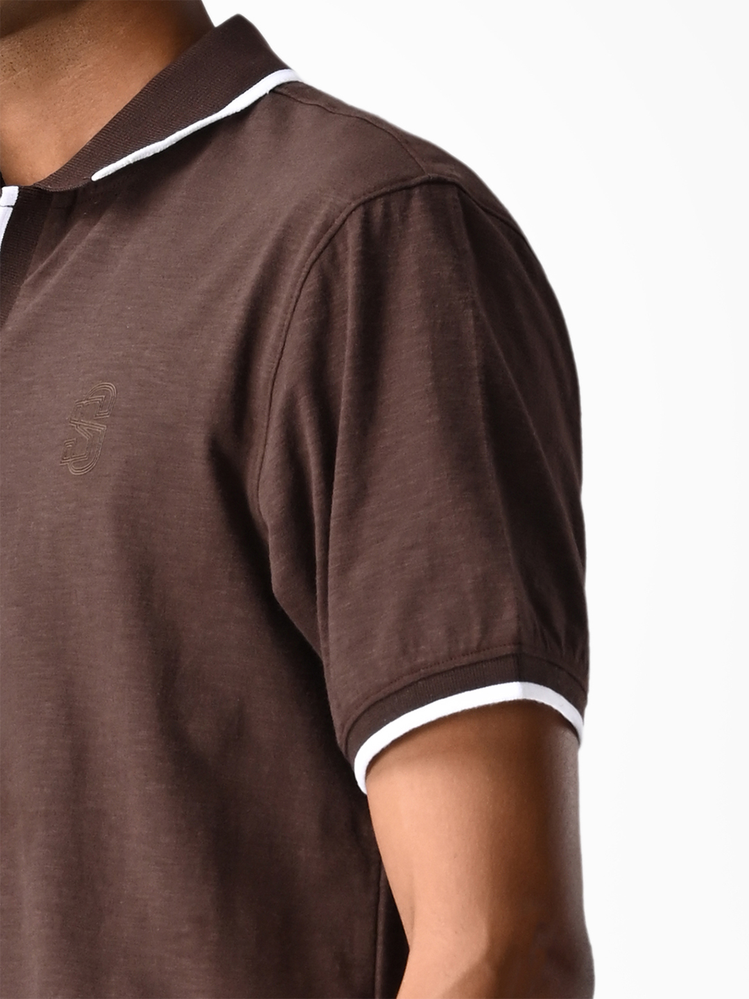 Supa SUPA Soft Dark Brown Cuban Polo T-shirt (5)