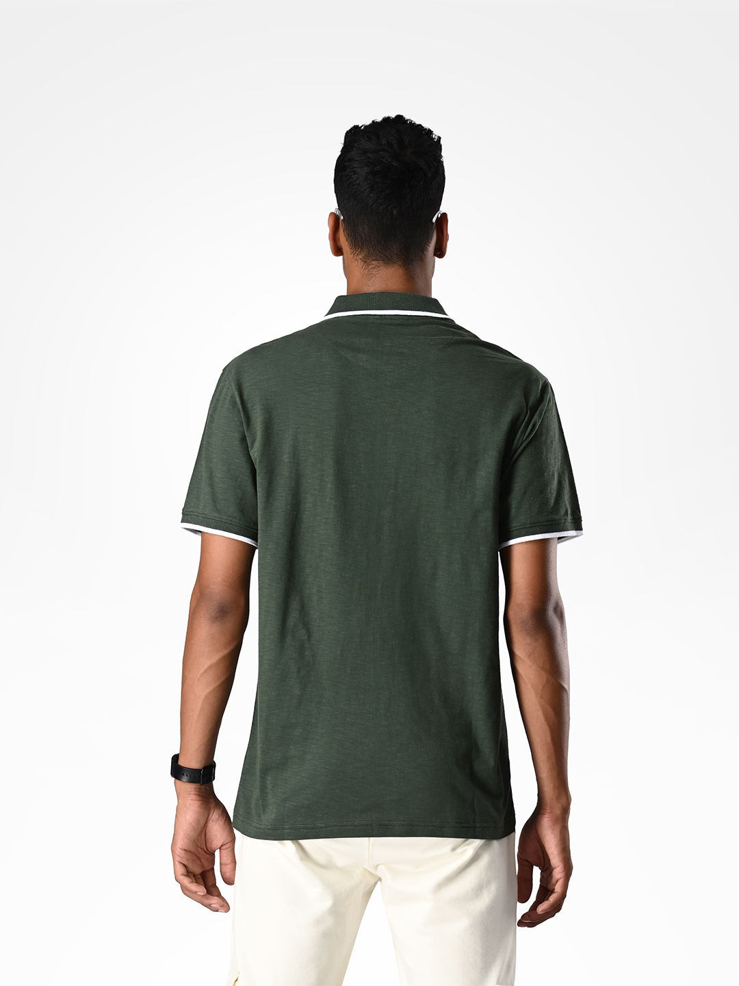 Supa SUPA Soft Forest Green Cuban Polo T-shirt (3)