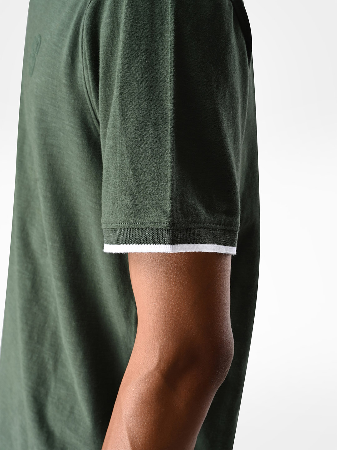 Supa SUPA Soft Forest Green Cuban Polo T-shirt (5)