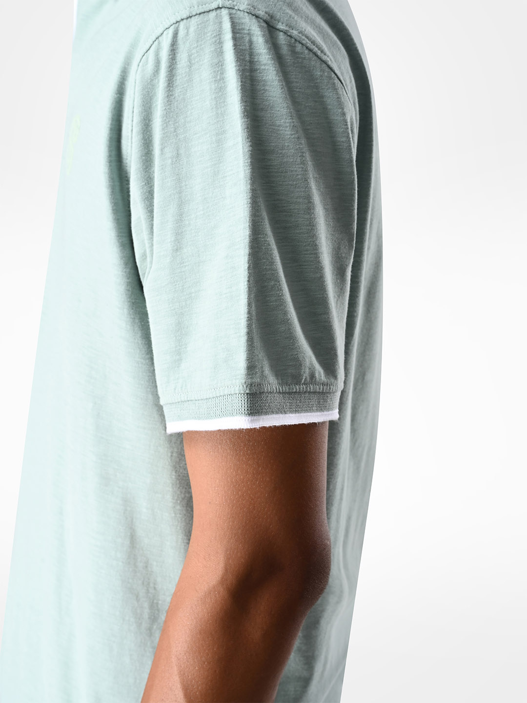 Supa SUPA Soft Muted Aqua Cuban Polo T-shirt (5)