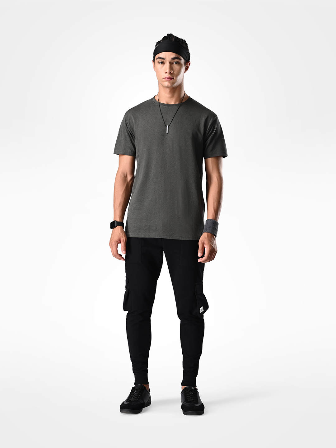 Supa Sustainable Core Anthra Melange Polycotton T-shirt (9)