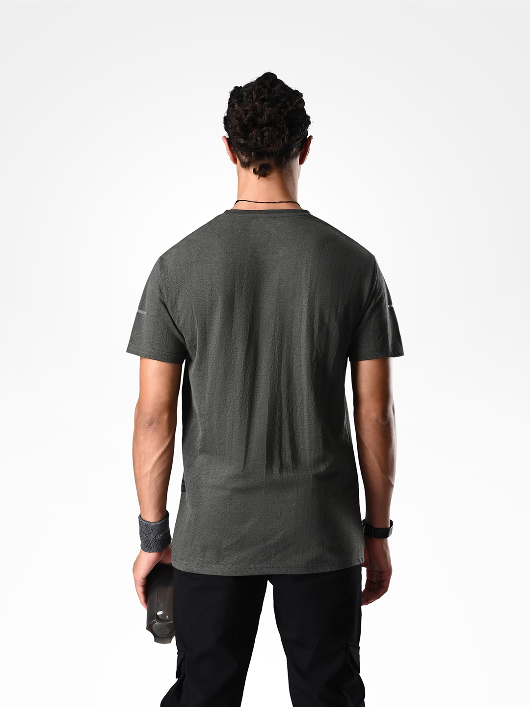 Supa Sustainable Core Anthra Melange Polycotton T-shirt (3)