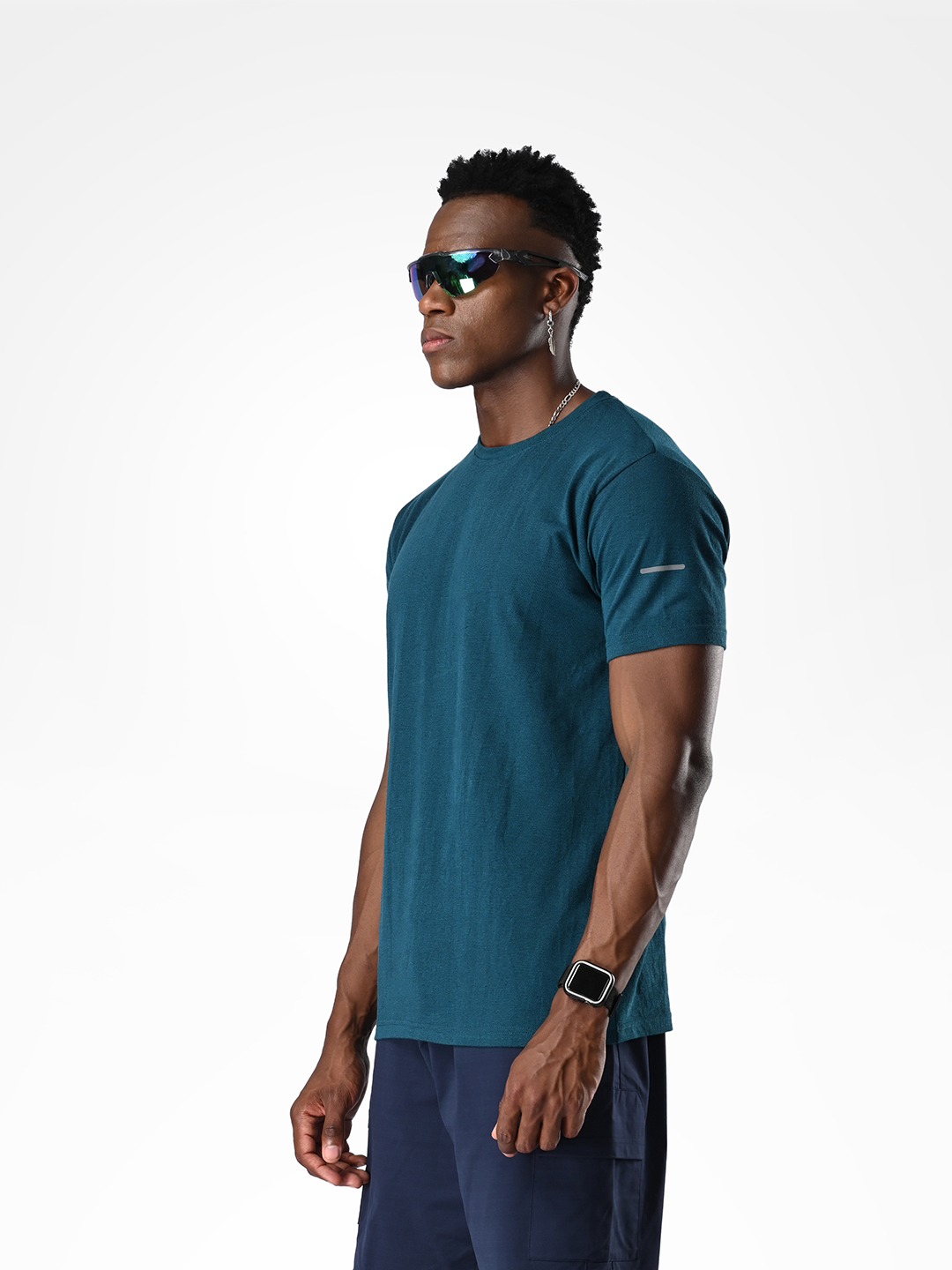 Supa Sustainable Core Blue Melange Crew (2)
