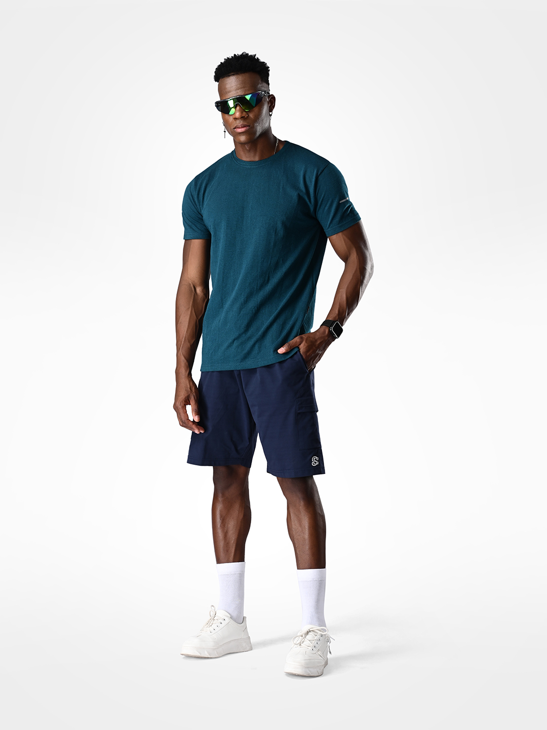 Supa Sustainable Core Blue Melange Crew (6)