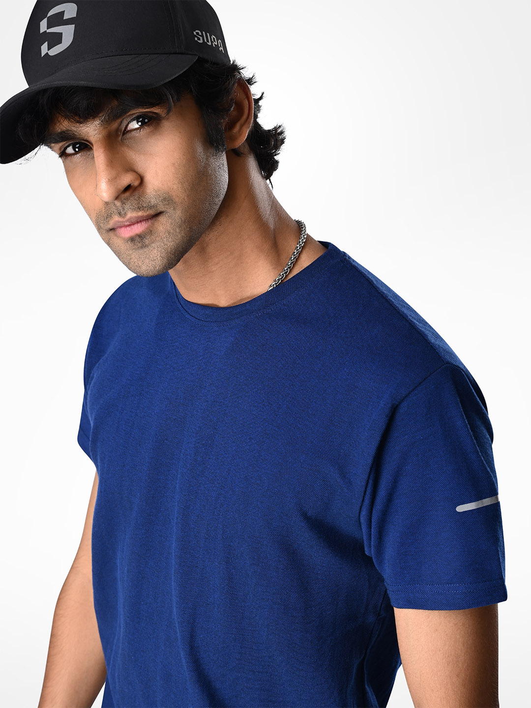 Supa Sustainable Core Navy Polycotton T-shirt (7)