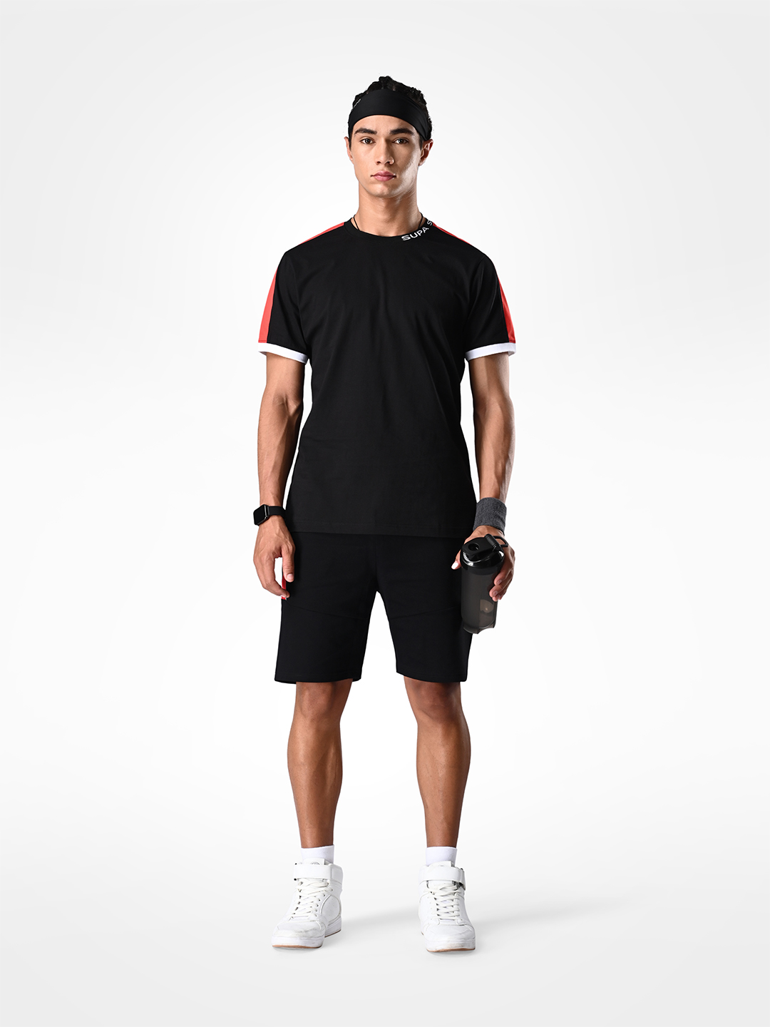 Supa Ultimate Core Black and Red T-shirt (10)