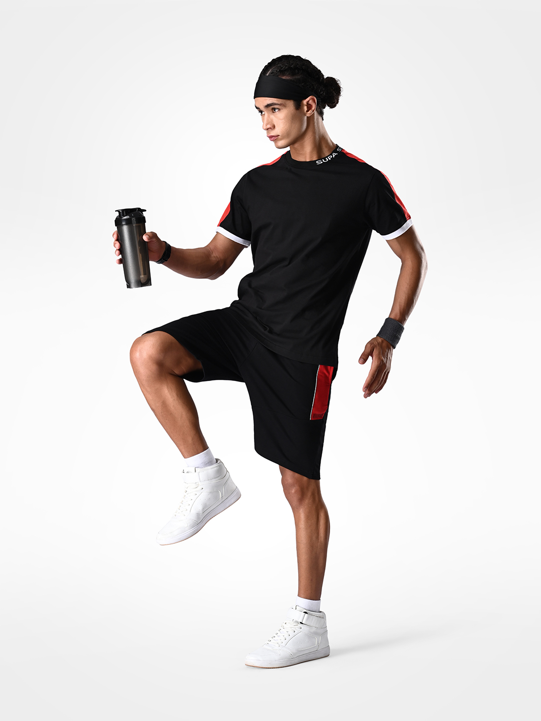 Supa Ultimate Core Black and Red T-shirt (9)