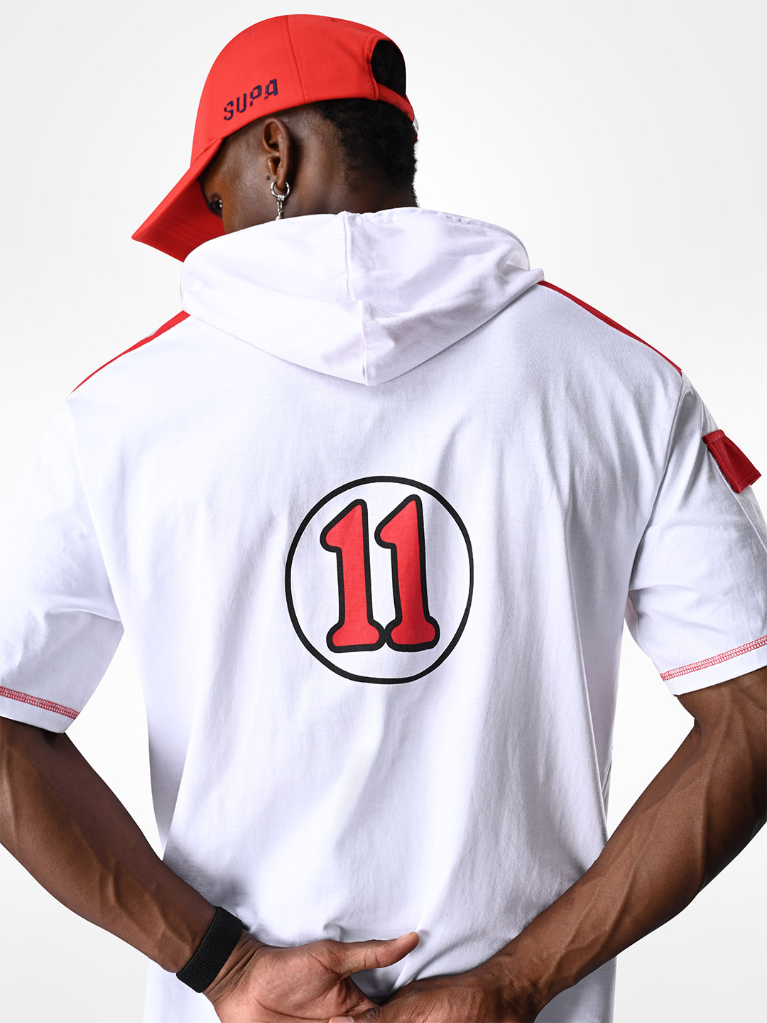 Supa White Oversized Hoodie Tshirt (8)