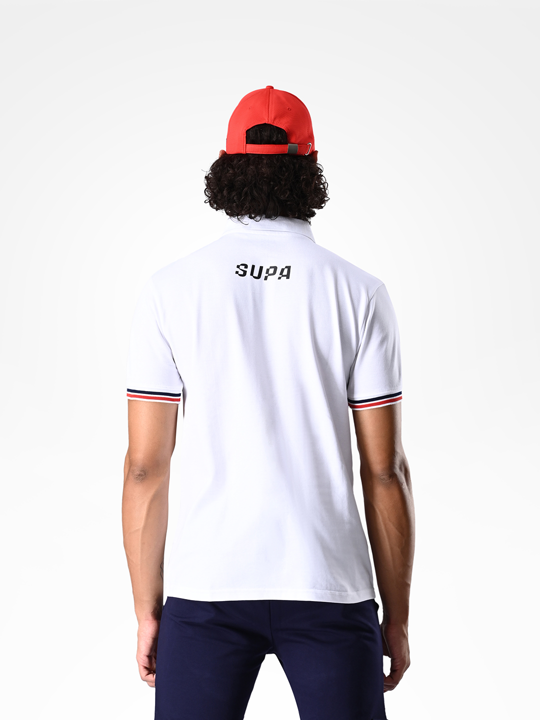 Supa White Printed Polo T-shirt (3)