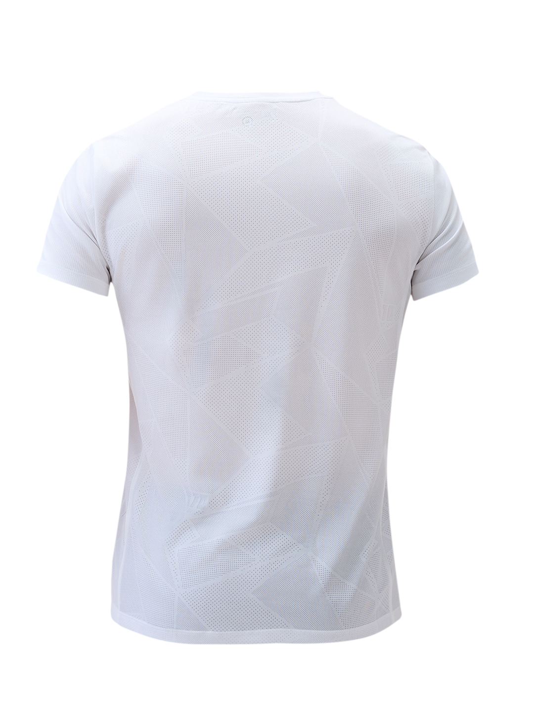 T10 AeroLite White Active T-Shirt for Men with Breathable Jacquard Microlite Fabric (7)