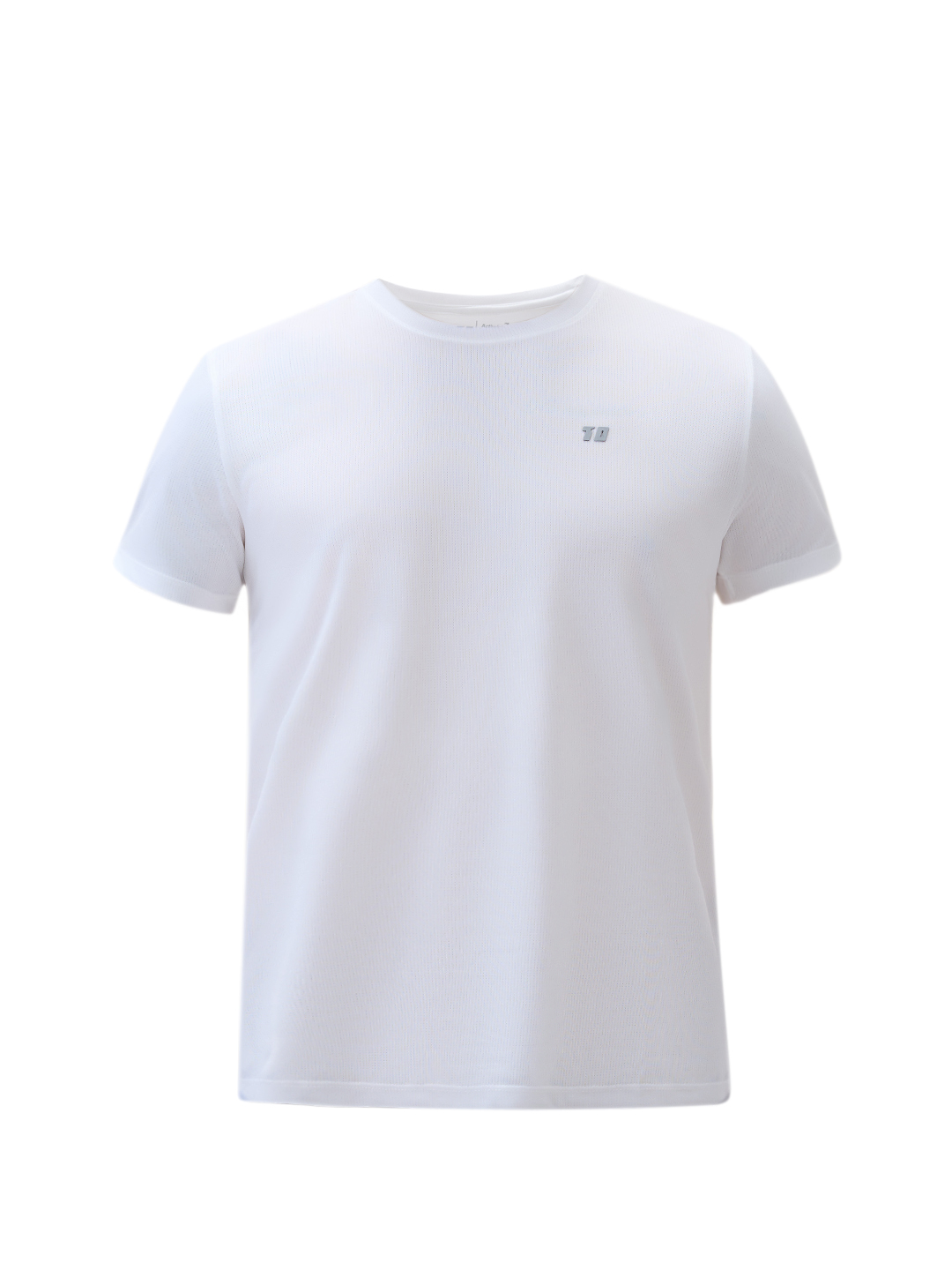 T10 AeroLite White Active T-Shirt for Men with Breathable Jacquard Microlite Fabric (6)