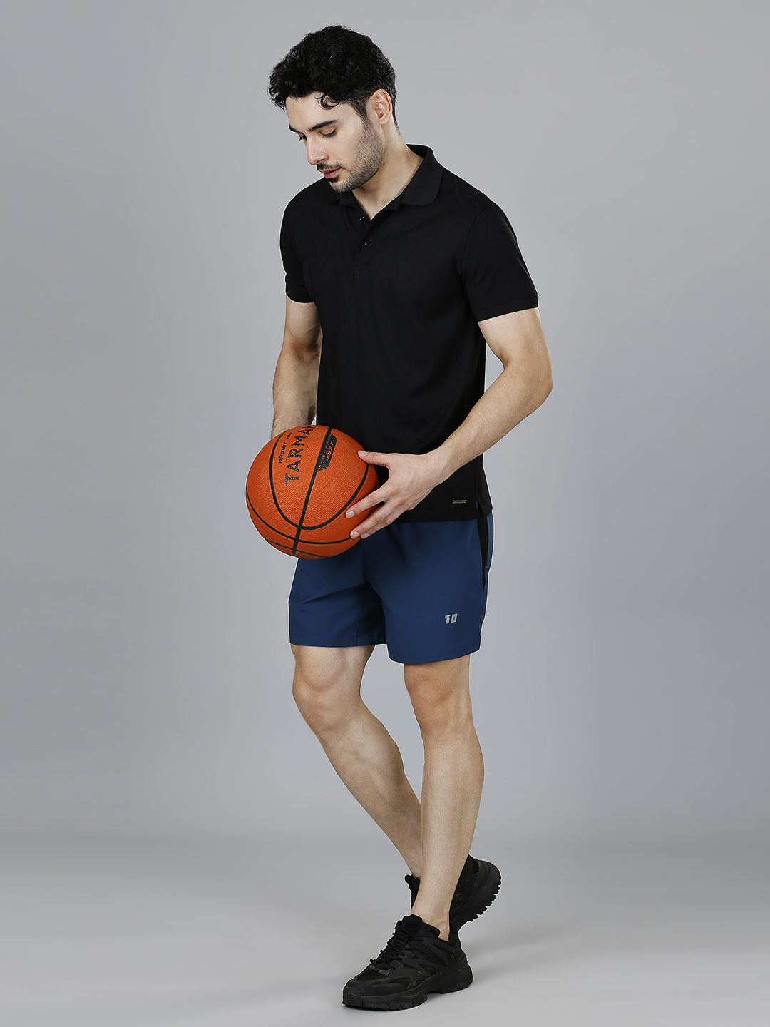 T10 Men Dark Teal Solid Mid-Rise Performance Shorts for Workout and Running, Lightweight and Breathable, Moisture-Wickin (7)