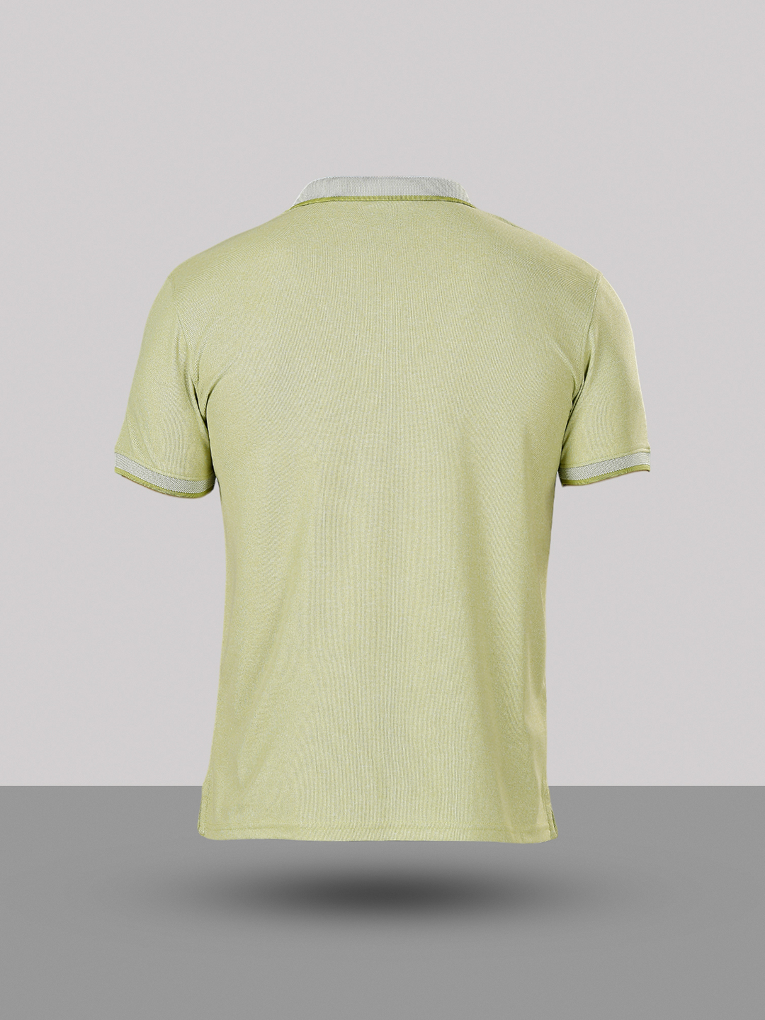 T10 Men Green Solid Half Sleeves Leisure Polo Collar T-Shirt, Premium Jacquard Fabric, Soft Touch (9)