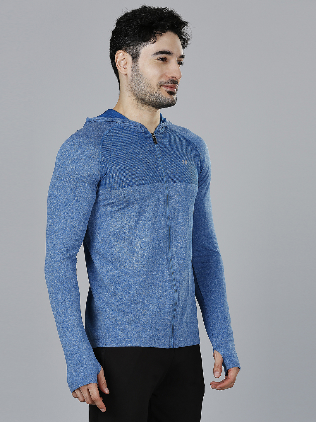 T10 Men Ice-Blue Hoodie, Full Sleeves, Soft Touch, Lightweight and Breathable, Seamless Construction, Soft and Comfortab (3)