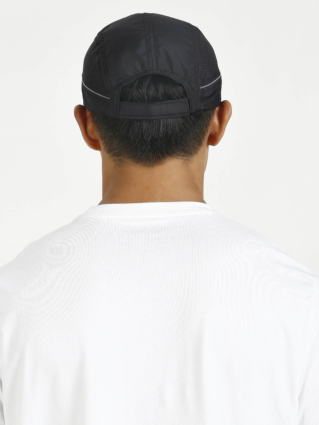 T10 Unisex Black Adjustable Flyer Cap with Velcro Patch (3)