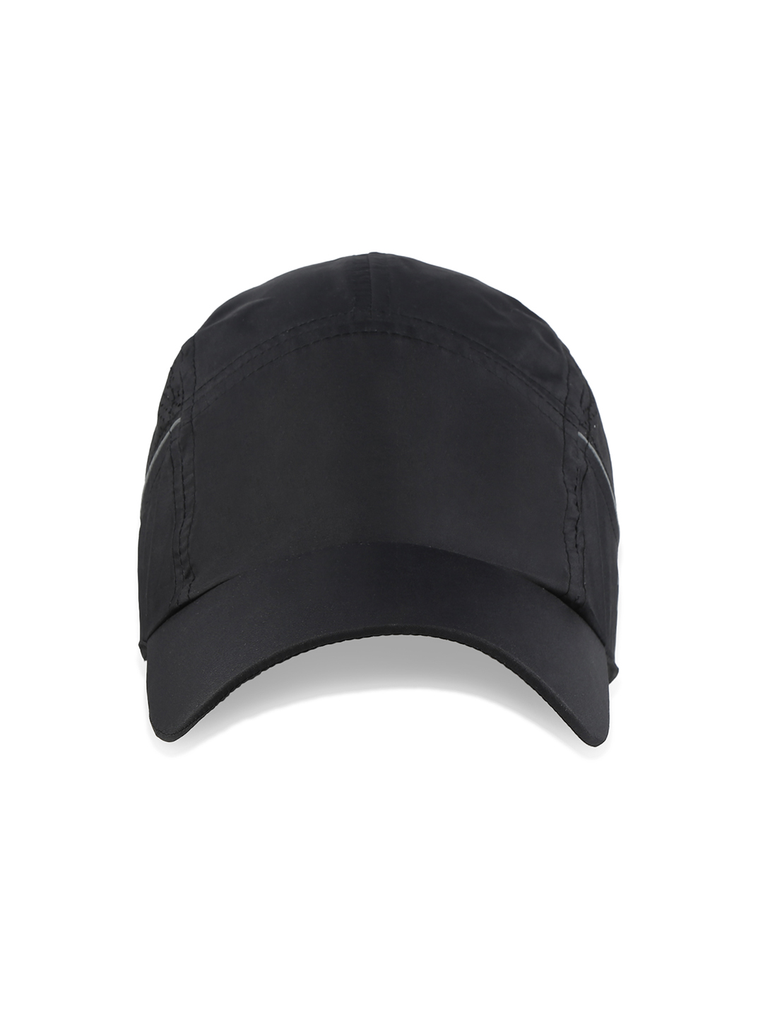 T10 Unisex Black Adjustable Flyer Cap with Velcro Patch (5)