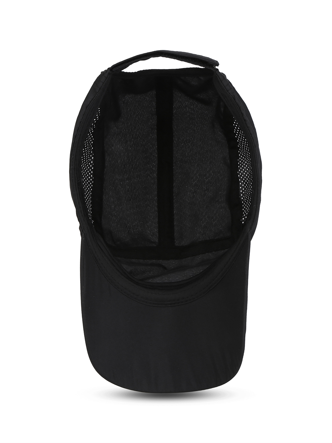T10 Unisex Black Adjustable Flyer Cap with Velcro Patch (7)