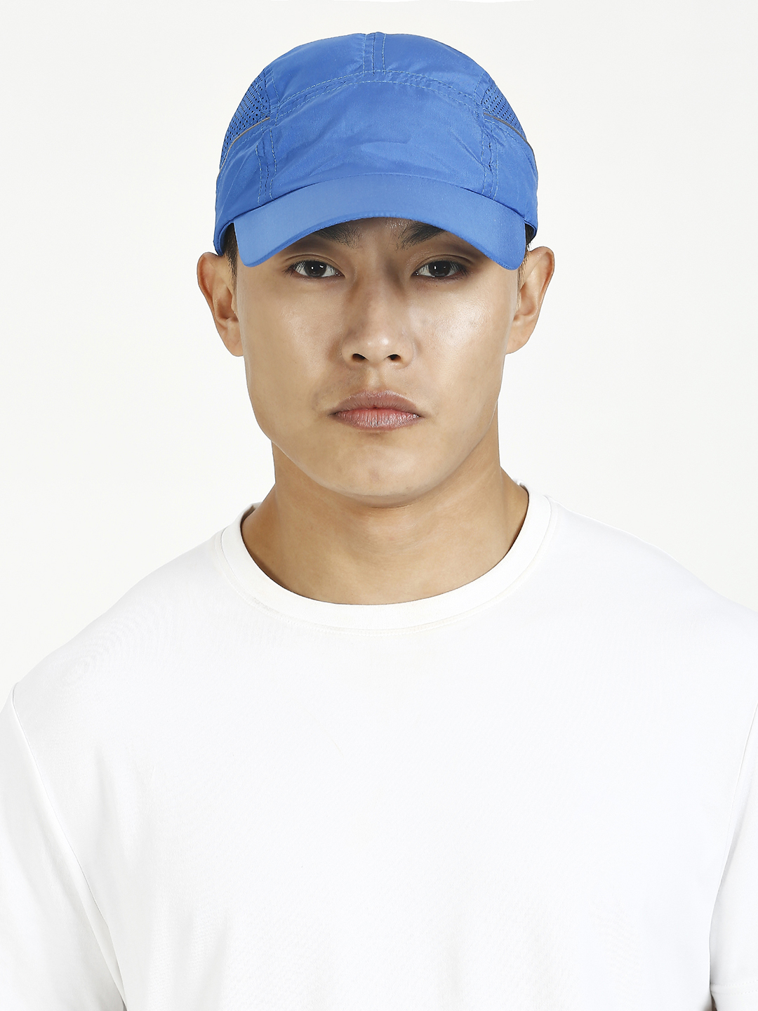 T10 Unisex Blue Adjustable Flyer Cap with Velcro Patch (1)
