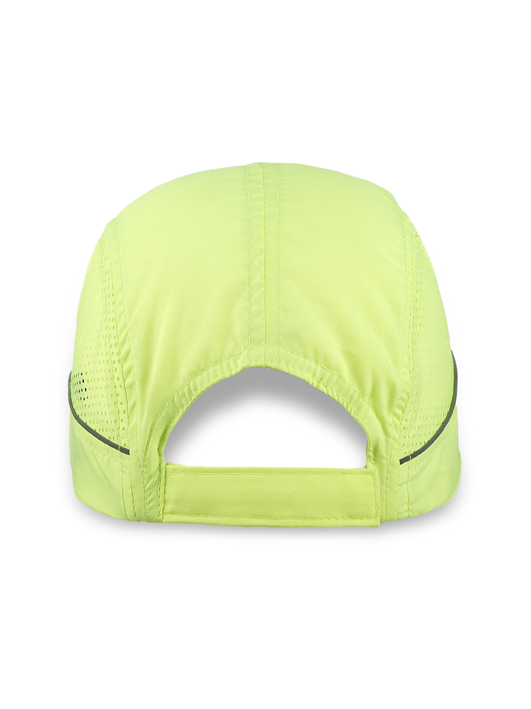 T10 Unisex Neon Green Adjustable Flyer Cap with Velcro Patch (6)